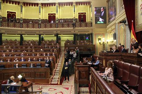 22/03/2017. Rajoy asiste a la sesión de control al Gobierno en el Congreso. El presidente del Gobierno, Mariano Rajoy, durante su intervenci...